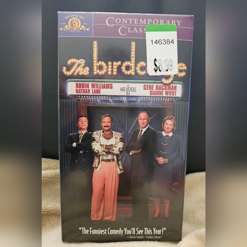 The Birdcage (1996) Movie On VHS. New in the Plastic.